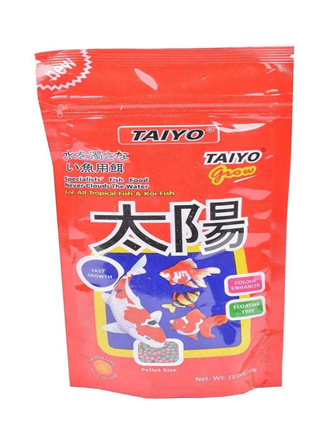 TAIYO Grow Fish Food Pouch, 100 g - Image 1